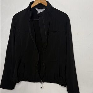 fjall black lightweight track style jacket sz Large